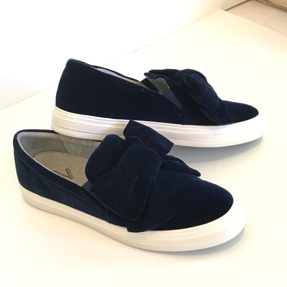 Nine West Navy Blue Velvet Sneakers, 10 - Picture 11 of 16